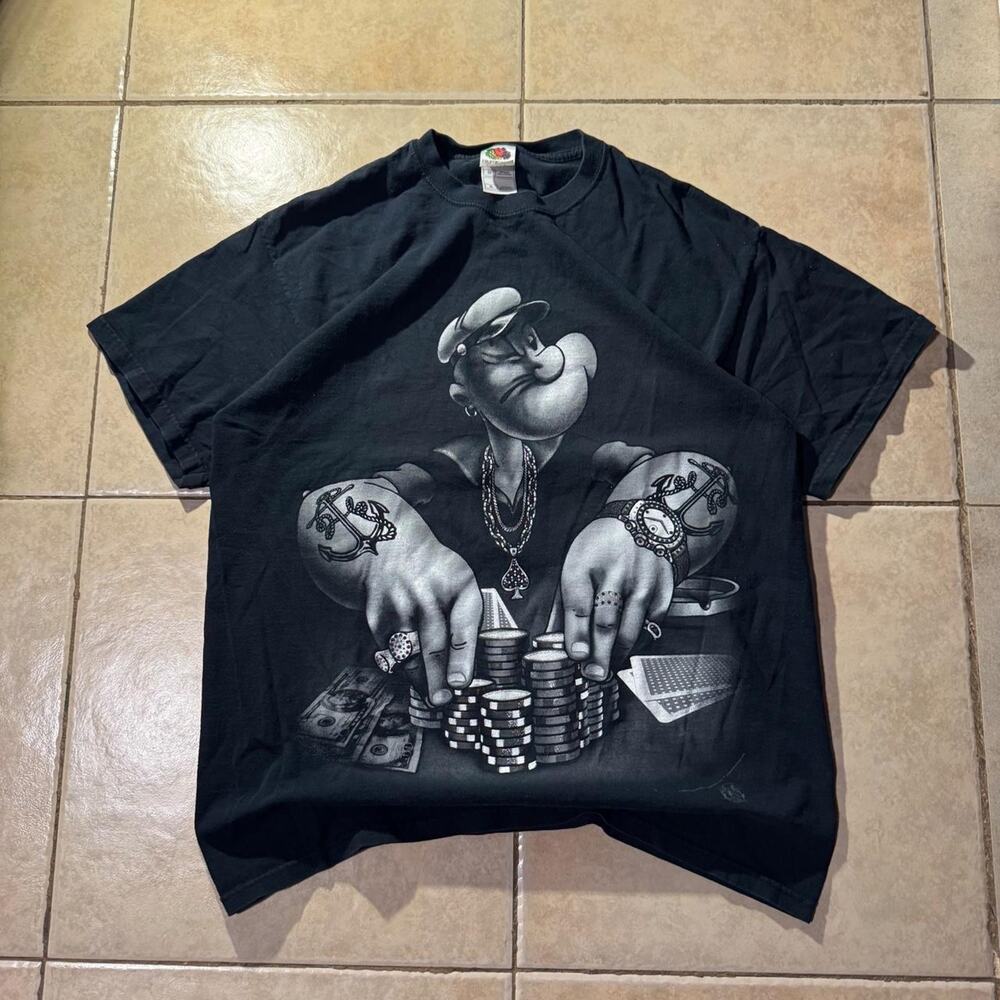 Vintage y2k popeyes poker graphic Size XL in Mens